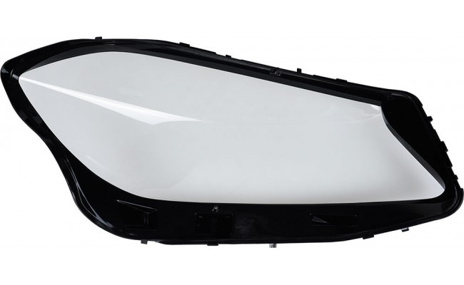 Стекло фары для Mercedes-Benz A-Class W176 2015-2018 рестайлинг (левое)