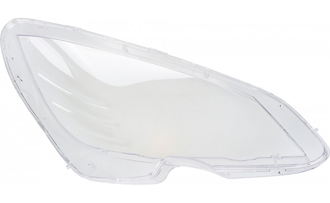 Стекло фары для Mercedes-Benz C-Class W204 2007-2011 дорестайлинг (левое)