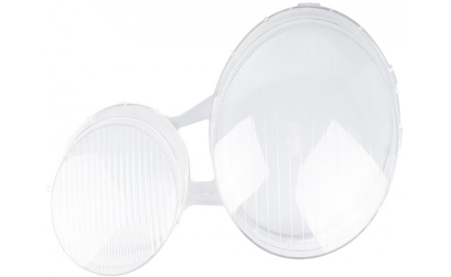 Стекло фары для Mercedes-Benz E-Class W210 Halogen 1995-1999 дорестайлинг (левое)