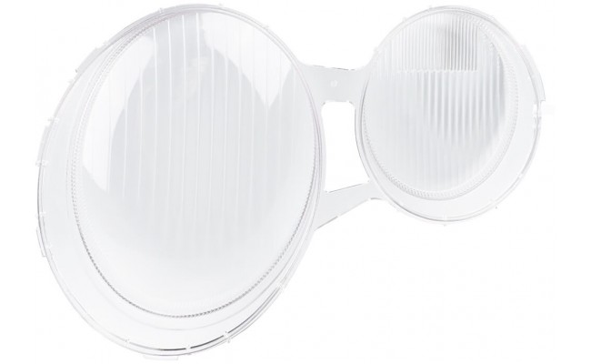 Стекло фары для Mercedes-Benz E-Class W210 Halogen 1995-1999 дорестайлинг (правое)