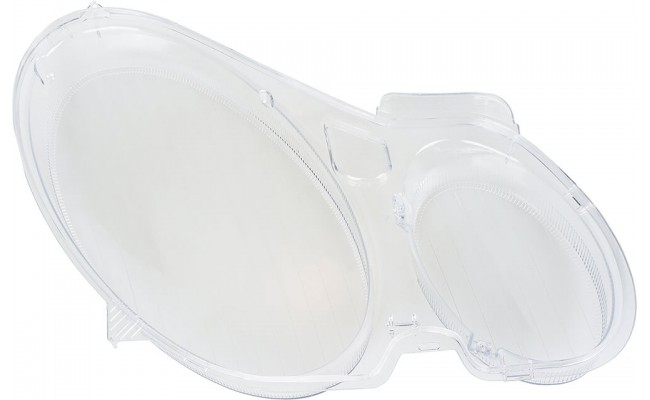 Стекло фары для Mercedes-Benz E-Class W211 2002-2009 дорестайлинг (левое)