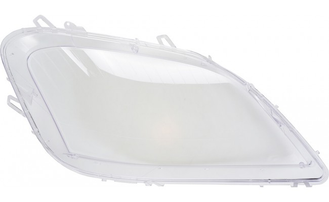 Стекло фары для Mercedes-Benz ML-Class W164 2005-2008 дорестайлинг (левое)