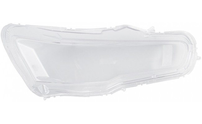 Стекло фары для Mitsubishi Lancer Evoluton Evo X 2007-2017 (левое)