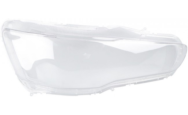 Стекло фары для Mitsubishi Lancer Evoluton Evo X 2007-2017 (правое)