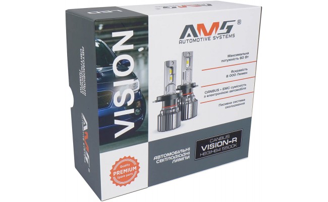 Світлодіодні LED лампи AMS Vision-R HB3/HB4 5500K CANBUS Світлодіодні LED лампи AMS Vision-R HB3/HB4 5500K CANBUS