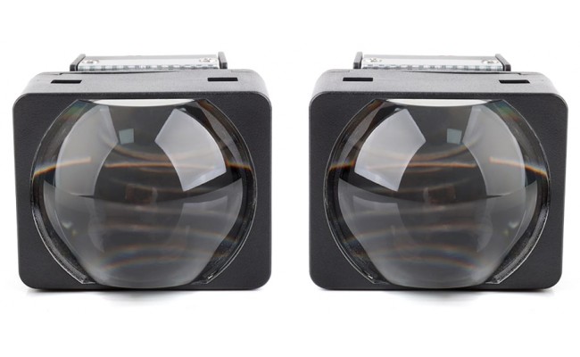 Автомобільні світлодіодні LED лінзи AMS MATRIX MINI M2 BI-LED