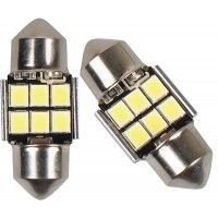 Светодиодные LED лампы AMS Extreme C5W E6 T11 28 Canbus 5500K