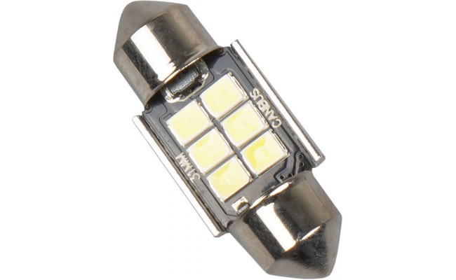 Светодиодные LED лампы AMS Extreme C5W E6 T11 31 Canbus 5500K