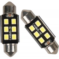 Светодиодные LED лампы AMS Extreme C5W E6 T11 36 Canbus 5500K