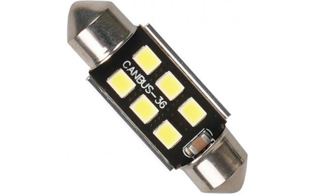 Светодиодные LED лампы AMS Extreme C5W E6 T11 36 Canbus 5500K