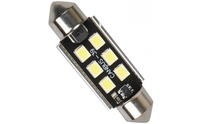 Светодиодные LED лампы AMS Extreme C5W E6 T11 39 Canbus 5500K