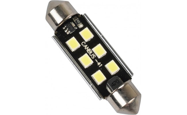 Светодиодные LED лампы AMS Extreme C5W E6 T11 41 Canbus 5500K