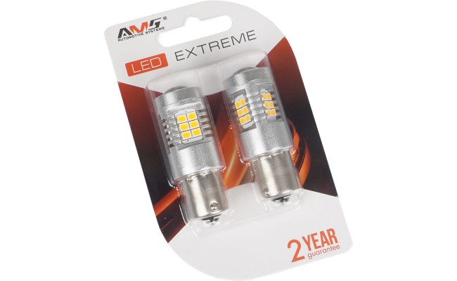 Светодиодные LED лампы AMS Extreme P21W E8 1156 2200K