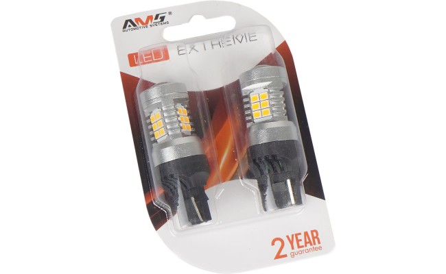 Світлодіодні LED лампи AMS Extreme W21W E8 T20/7440 2200K