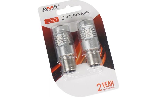 Светодиодные LED лампы AMS Extreme P21 E21 1157 1300K
