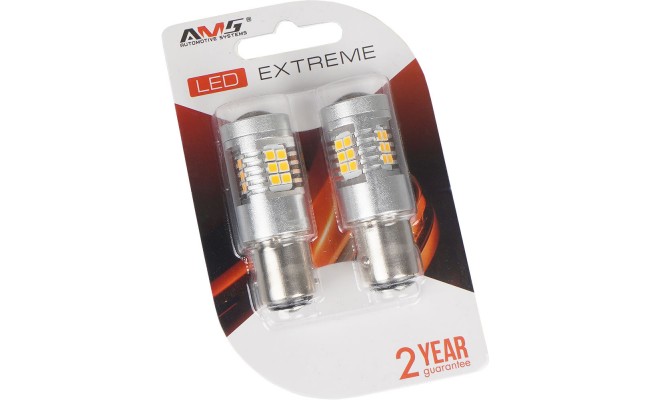 Светодиодные LED лампы AMS Extreme P21 E21 1157 2200K