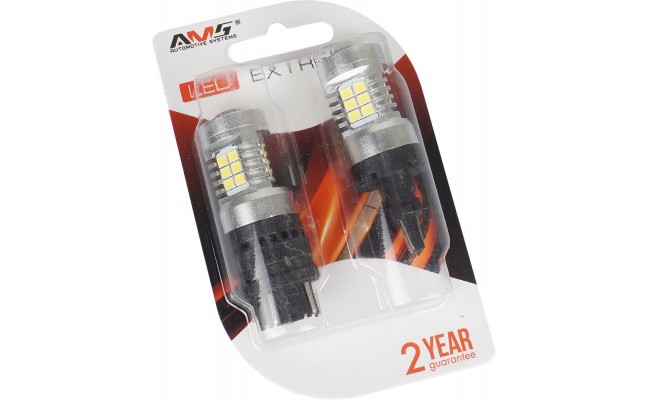 Світлодіодні LED лампи AMS Extreme P27W E21 3157 5500K