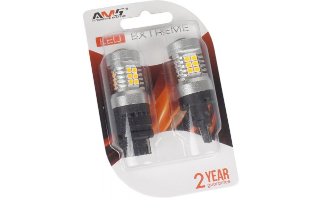 Светодиодные LED лампы AMS Extreme P27W E21 3157 2200K