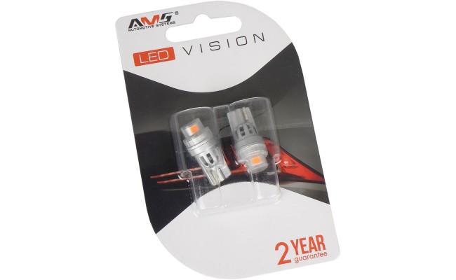 Світлодіодні LED лампи AMS Vision WY5W V2 T10 2200K