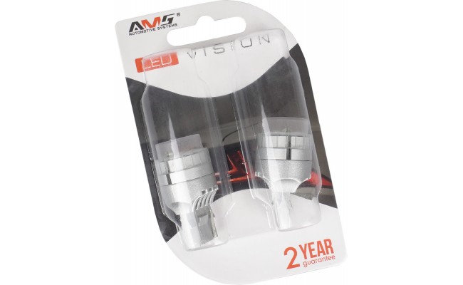 Світлодіодні LED лампи AMS Vision W21W V8 T20/7440 1300K