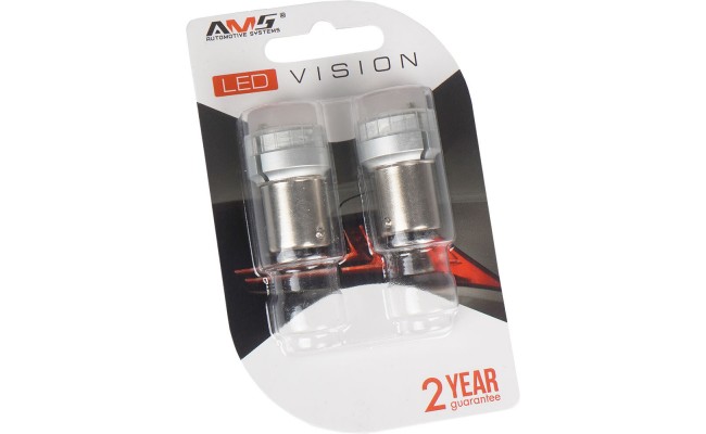 Світлодіодні LED лампи AMS Vision P21 V8 1157 1300K