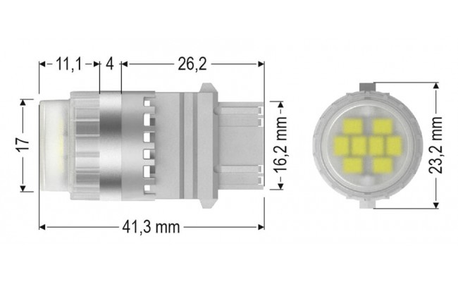Светодиодные LED лампы AMS Vision P27 V8 3157 1300K