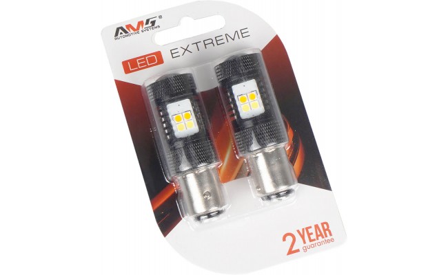Светодиодные LED лампы AMS Extreme P21 E16 1157 5500/2200K
