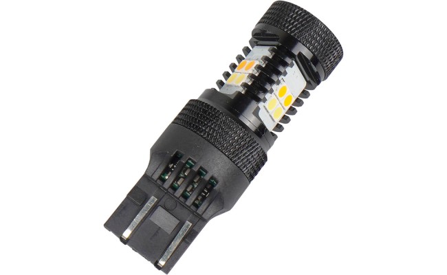 Світлодіодні LED лампи AMS Extreme W21/5W E16 T20/7443 5500/2200K