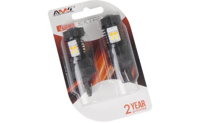 Світлодіодні LED лампи AMS Extreme W21/5W E16 T20/7443 5500/2200K