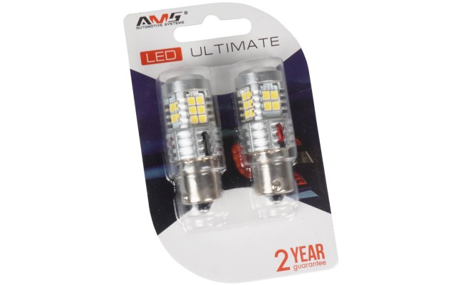 Світлодіодні LED лампи AMS Ultimate P21W U24 1156 150 Canbus 5500K