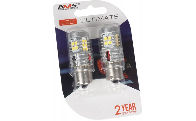 Світлодіодні LED лампи AMS Ultimate P21W U24 1156 180 Canbus 5500K
