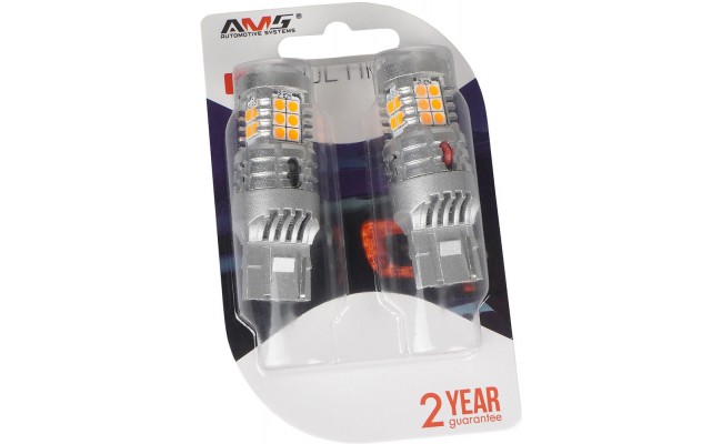 Светодиодные LED лампы AMS Ultimate W21W U24 T20/7440 Canbus 2200K