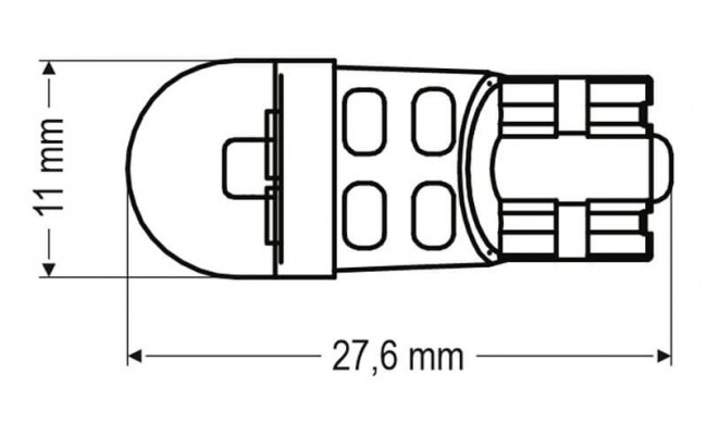 Светодиодные LED лампы AMS Longlife WY5W T10 6000K