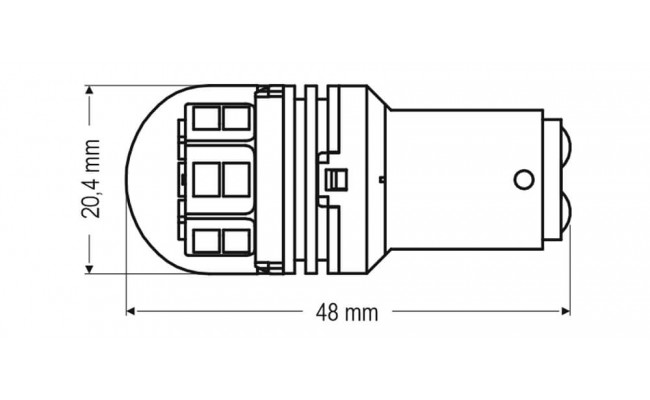 Светодиодные LED лампы AMS Longlife P21 1157 1300K