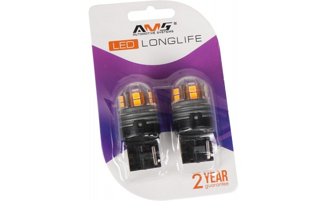 Светодиодные LED лампы AMS Longlife W21W T20/7440 2200K
