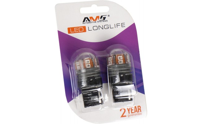 Світлодіодні LED лампи AMS Longlife W21W T20/7440 1300K