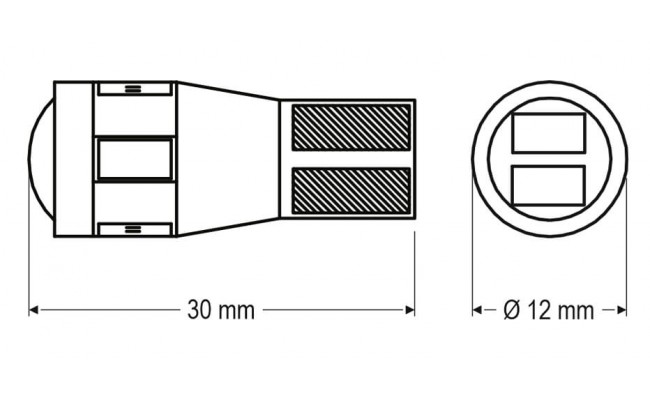 Світлодіодні LED лампи AMS Longlife WY5W L2.1 T10 Canbus 6000K (180°)