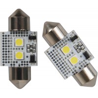 Светодиодные LED лампы AMS Longlife C5W L2 T11 Canbus 6000K