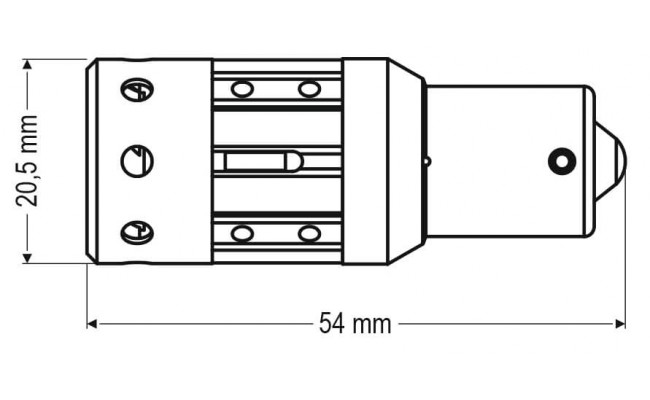 Світлодіодні LED лампи AMS Longlife P21W L4 1156 Canbus FAN 2200K