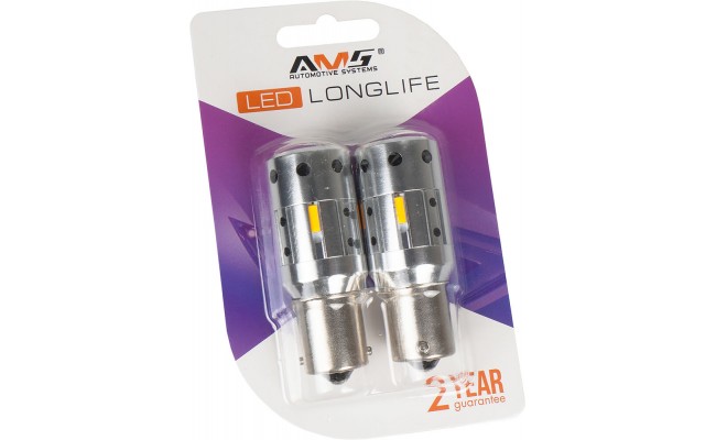 Світлодіодні LED лампи AMS Longlife P21W L4 1156 Canbus FAN 2200K