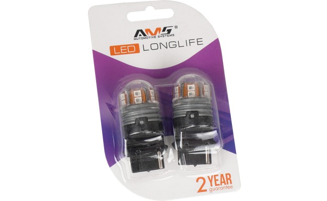 Світлодіодні LED лампи AMS Longlife P27W 3156 1300K