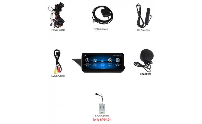 Штатна магнітола AMS Mercedes-Benz E-Class W212 NTG 4.0 2009-2012 4+64Gb 10.25"