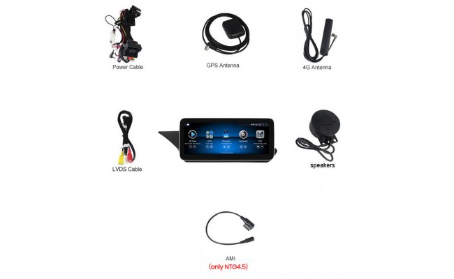 Штатна магнітола AMS Mercedes-Benz E-Class W212 NTG 4.5 2013-2014 4+64Gb 10.25"