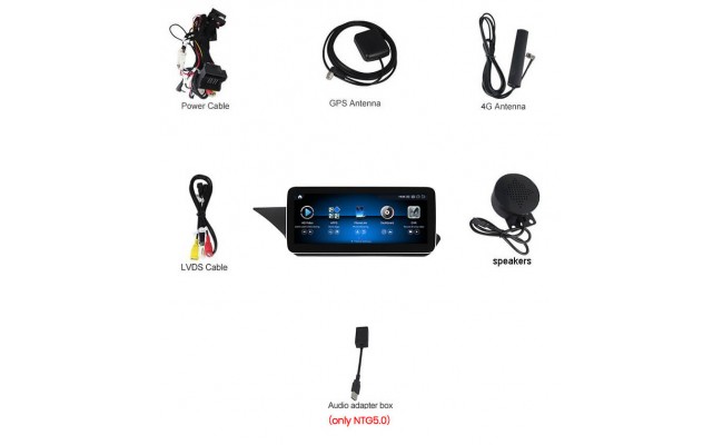 Штатна магнітола AMS Mercedes-Benz E-Class W212 NTG 5.0 2015 4+64Gb 12.3"