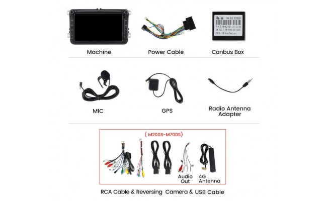 Штатная магнитола AMS для Volkswagen M200S 2+32Gb 8"