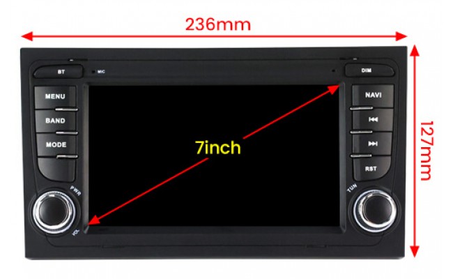 Штатна магнітола AMS Audi A4 2002-2008 M200S 2+32Gb 7"