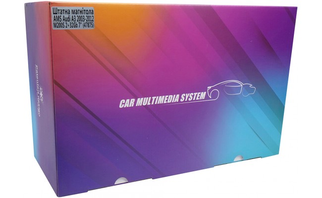 Штатна магнітола AMS Audi A3 2003-2012 M200S 2+32Gb 7" Штатна магнітола AMS Audi A3 2003-2012 M200S 2+32Gb 7"