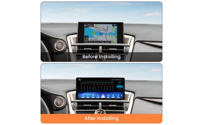 Штатна магнітола AMS Lexus NX200/300 2014-2016 720P High Trim 4+64 Gb (B) 10.25"