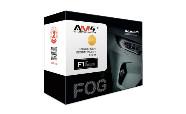 Протитуманні Bi-LED лінзи AMS Bi-LED FOG F1 2" 5500K Протитуманні Bi-LED лінзи AMS Bi-LED FOG F1 2" 5500K