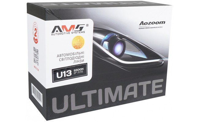 Автомобильные светодиодные (LED) линзы  AMS ULTIMATE U13 3.0 F/R
